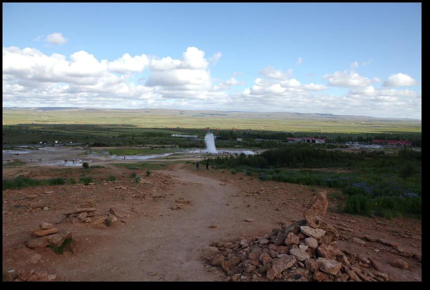 Strokkur von oben