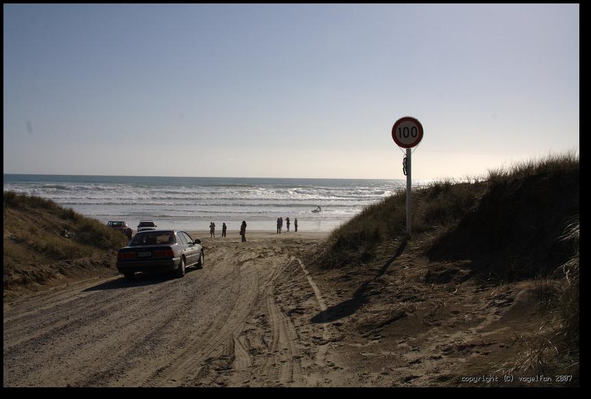 Ortsende am 90-Mile-Beach