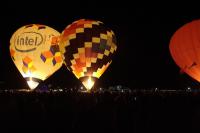 Ballons glowing